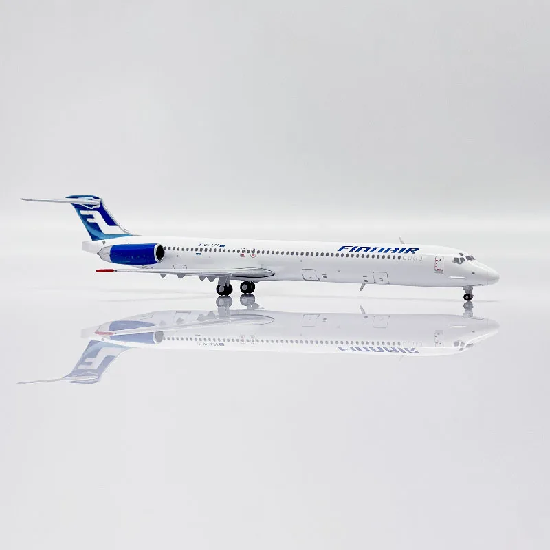 JC Wings 1:400 Scale XX40102 Finnair Airlines MD-83 OH-LPF Diecasts Aircraft Metal Miniatures Avion Model Aviation Toys For Boys