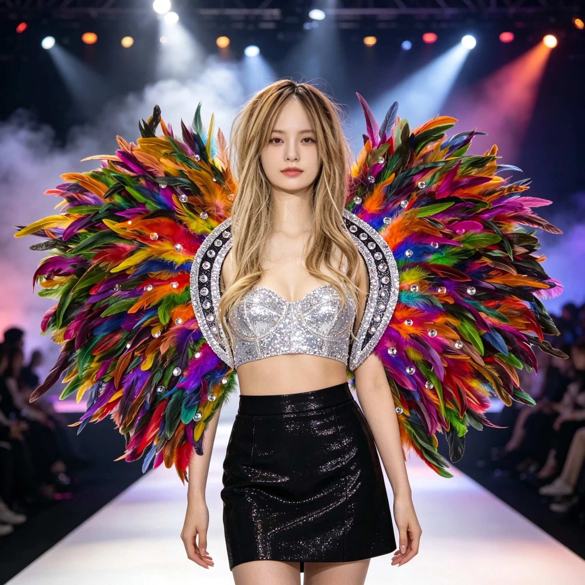 Feather Shawls and Scarves for Halloween, Unisex, Feather Carnival Party Costumes and Accessories Suitable for All Kinds of Holi