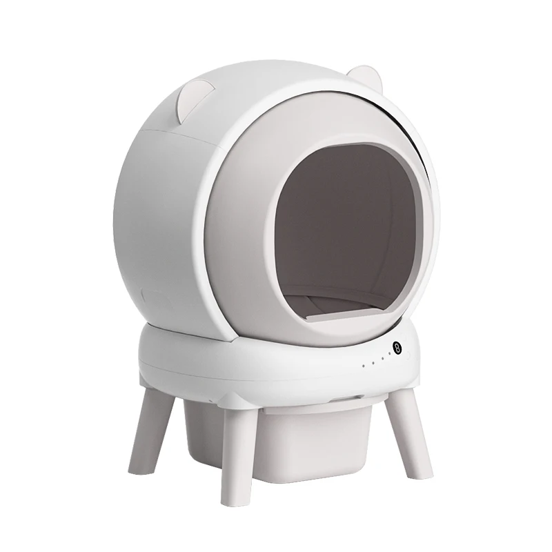 Smart Cat Box 60 litri di grande capacità supporta più gatti Scatola per gatti automatica autopulente con funzione deodorante