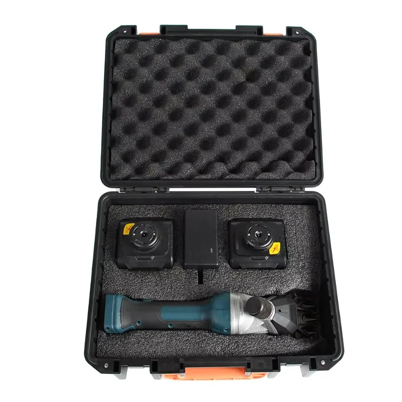 Professional Cordless Electric Wool Sheras,21V Rechargeable Shearing Clipper with 6 Speed and Two Lithium Batteries