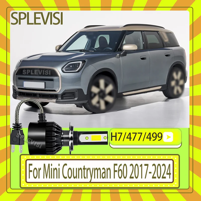 

477/499 IP67 Waterproof 12v LED Bulb high low Beam Built-in Fan For Mini Countryman F60 2017 2018 2019 2020 2021 2022 2023 2024