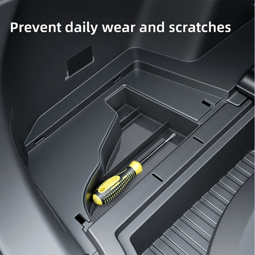 Für Toyota RAV4 2026-2028 Linker Kofferraum-Aufbewahrungsbox ABS Schwarz Laderaum-Organizer Multifunktionsbehälter Auto-Innenausstattung Pro – Detail 3