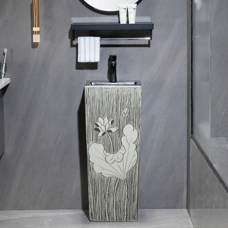 Floor standing washbasin sink