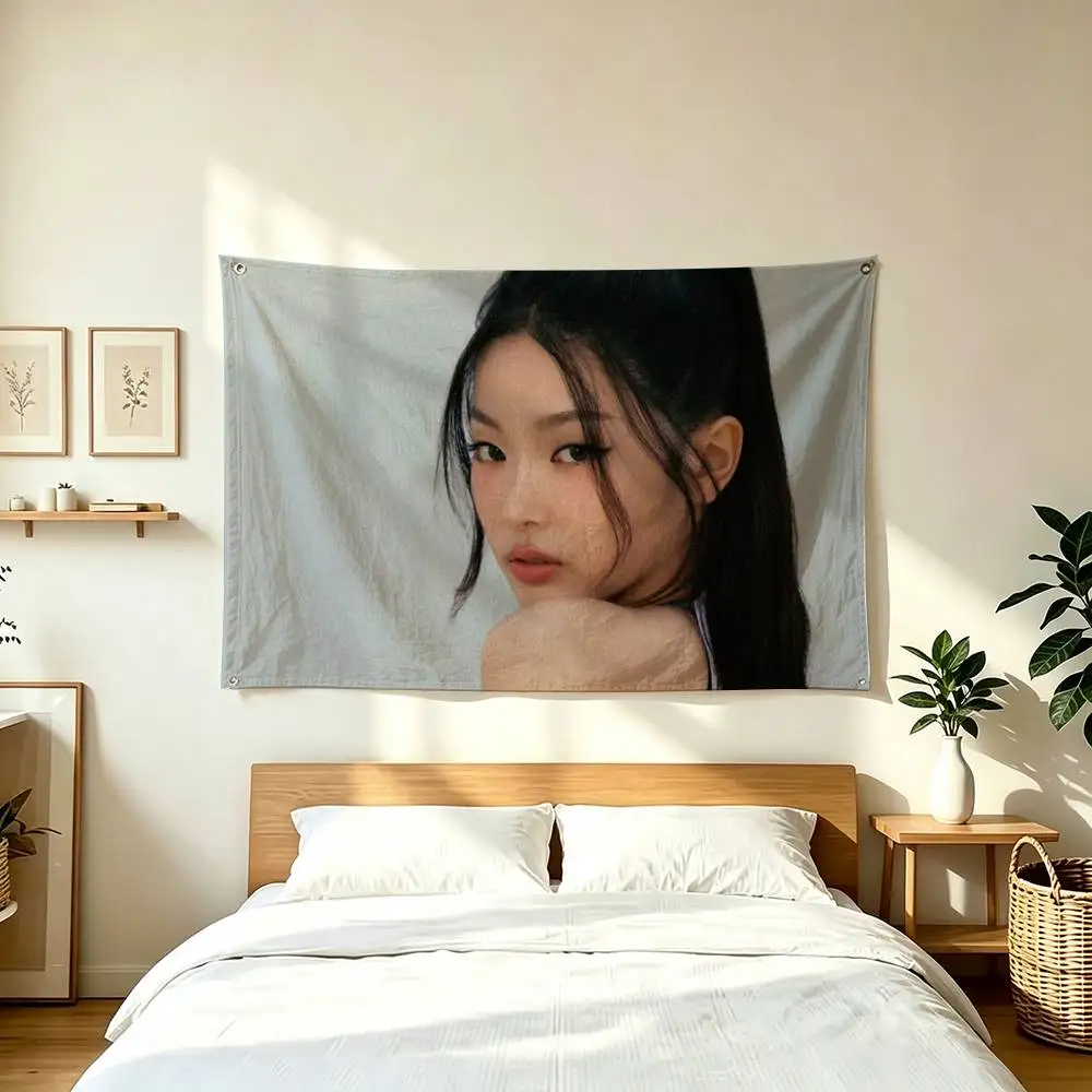 J-Jeong Yoonchae  Dancer of KATSEYE  Flag Suitable For Party Club Outdoor Interior Wall Decoration Banner Fans Gift
