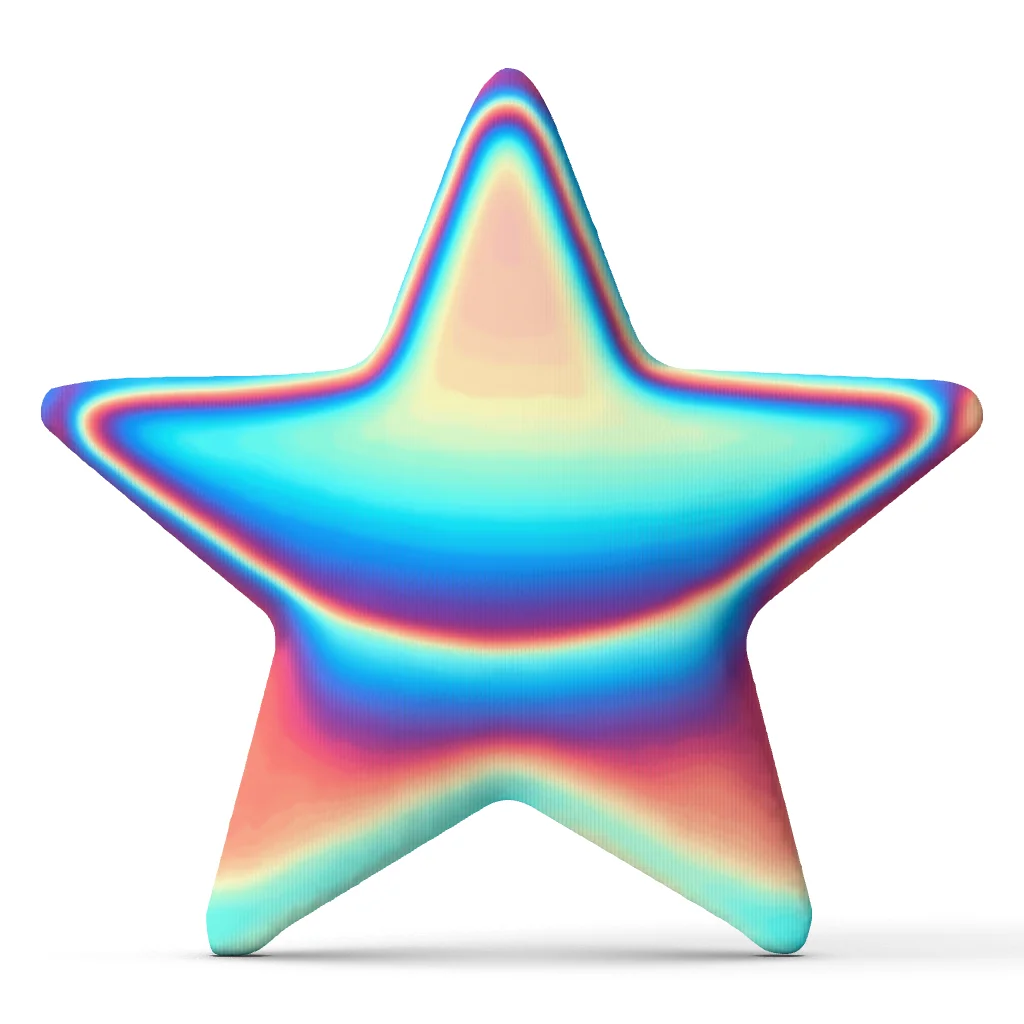 Holographic Star Plush Pillow Cushion Irregular Stuffed Throw Pillow Home Decor Gift Sofa Bed Couch