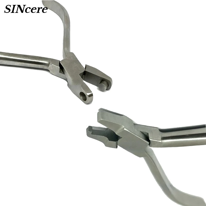 Dental Orthodontic Aligner Plier Punch Hole  Pliers Tear Drop Horizontal Plier  Placing Plier Universal Type Dentist Instrument