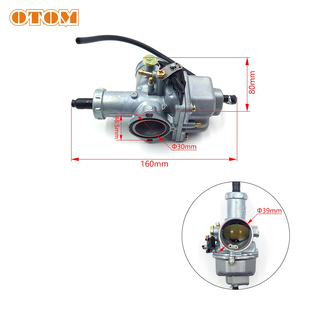 OTOM Motorcycle KEIHIN Carburetor PZ30 16100-KJ2-782 For BSE Z1 Z2 KAYO K1 250MX T2 250 ENDURO CB GUIZUN Hailing MX6 CQR TLR200