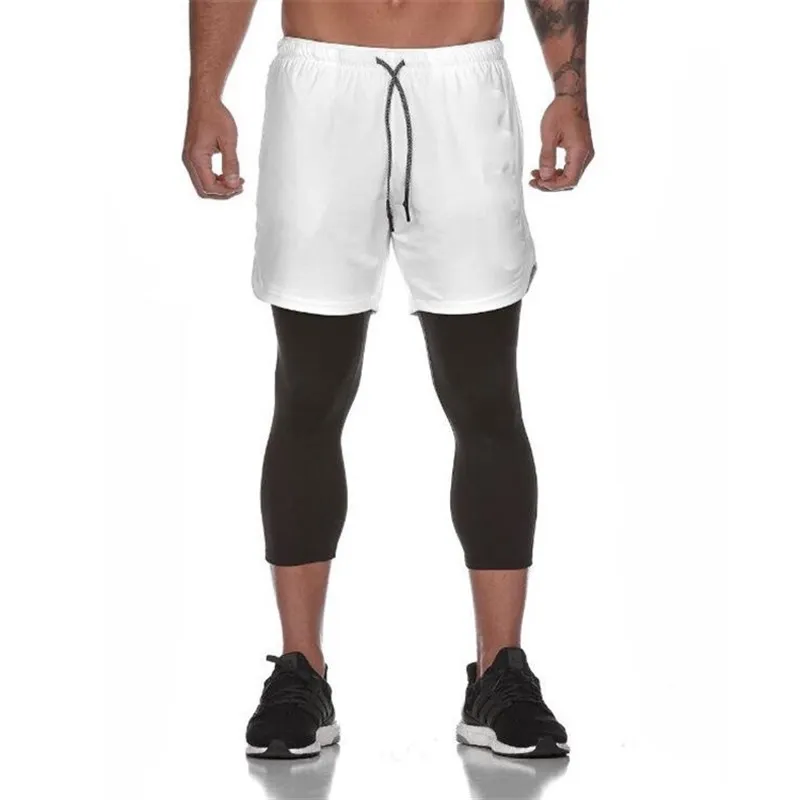 

Men's Outdoor Running Fitn orts QuiDrng DoubleLay Casual Loose Fit Printed mid Waist Cotton Sweatng