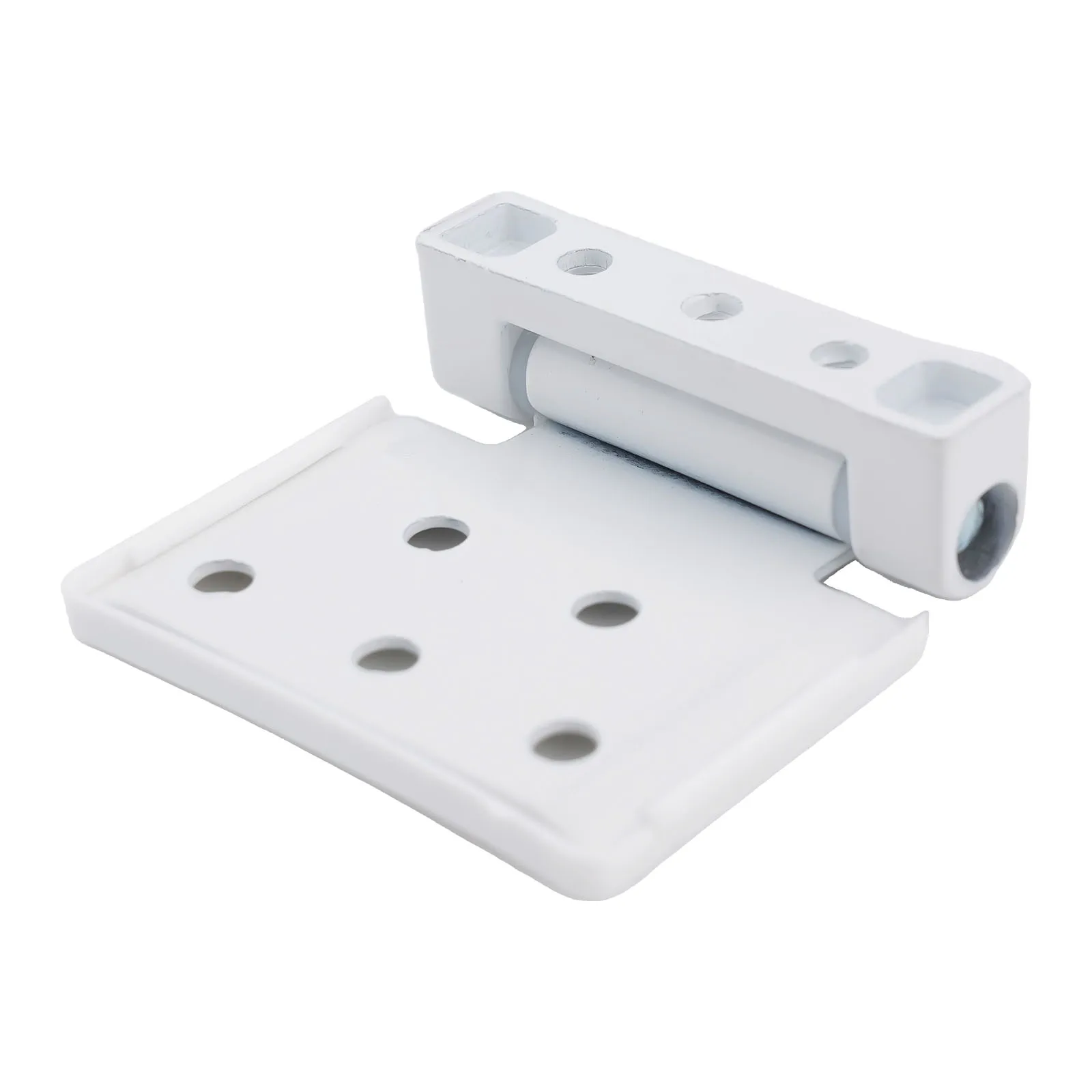 Door Flag Hinge Kit with Plate for Home and Office Doors and Casements Made with Iron ABS Nylon and Aluminum Alloy