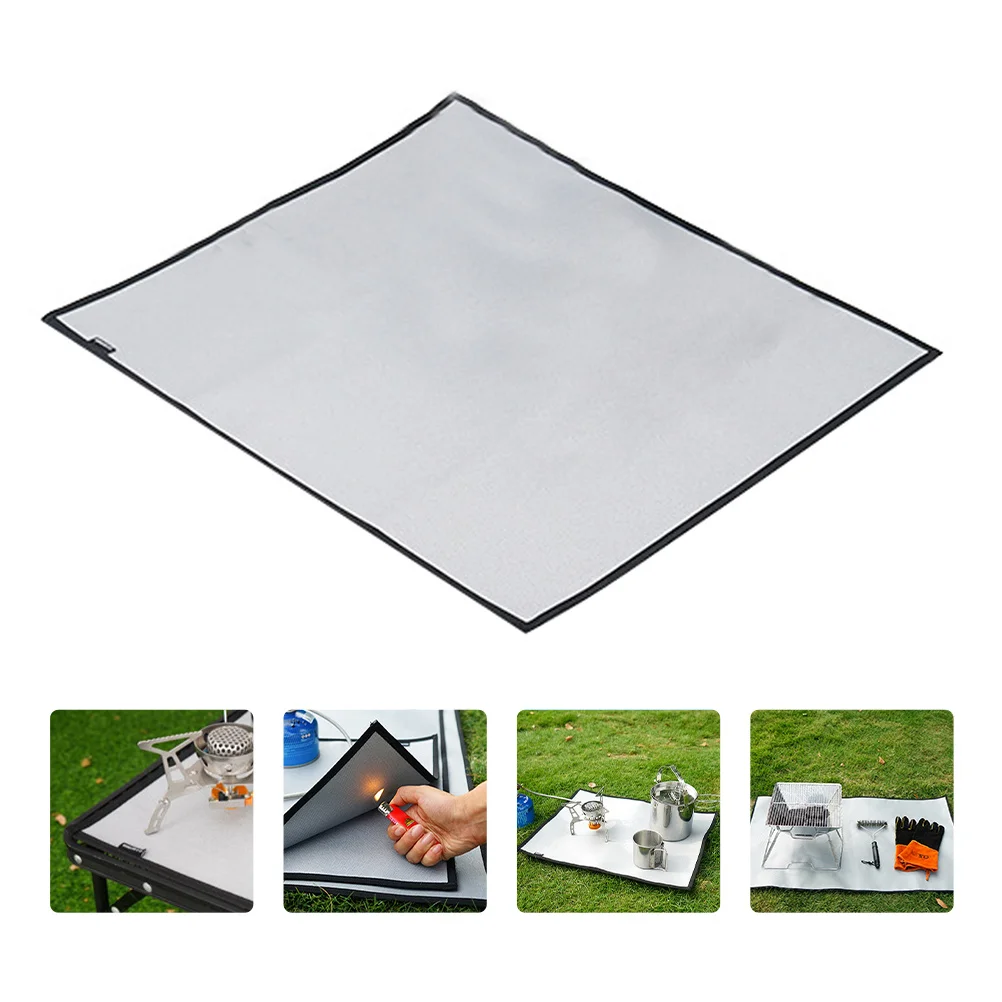 1pc Feuer Widerstand Decke 100X100Cm Hitzebeständige Stoff Für Küche Grill Camping Notfall Feuerfeste Isolierung Matte