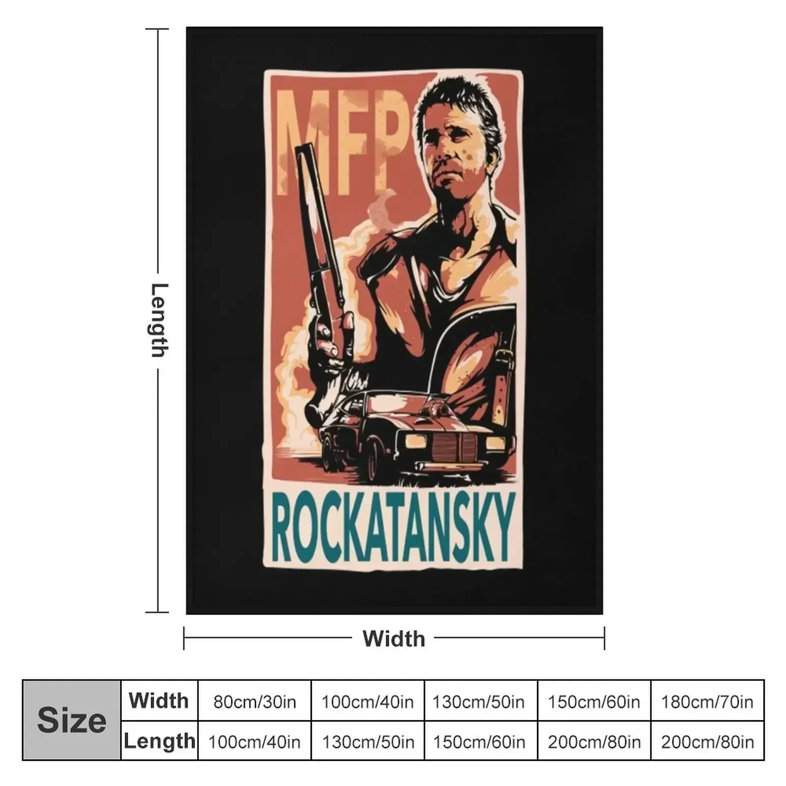 Mad Max, Rockatansky Throw Blanket couch cozy soft plush fuzzy picnic outdoor blanket