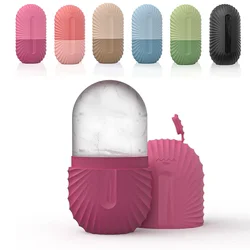 Ice Face Roller Ice Cube Beauty Massage Silicone Ice Mold For Eye Puffiness Ice Facial Roller Shrink Pores