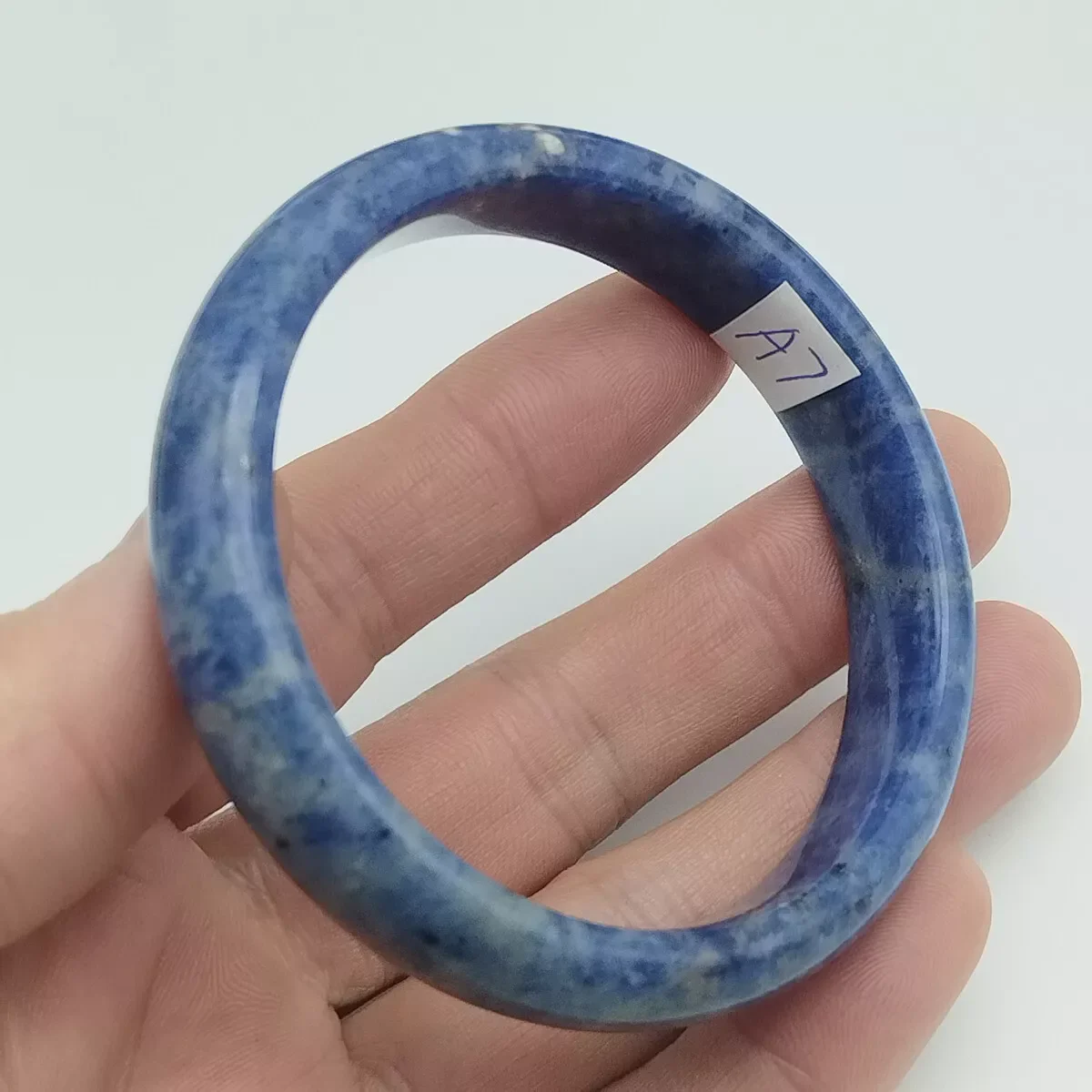 GENUINE Asia 60mm Rare Natural Lapis Lazuli Gemstone Bangle Bracelet A7