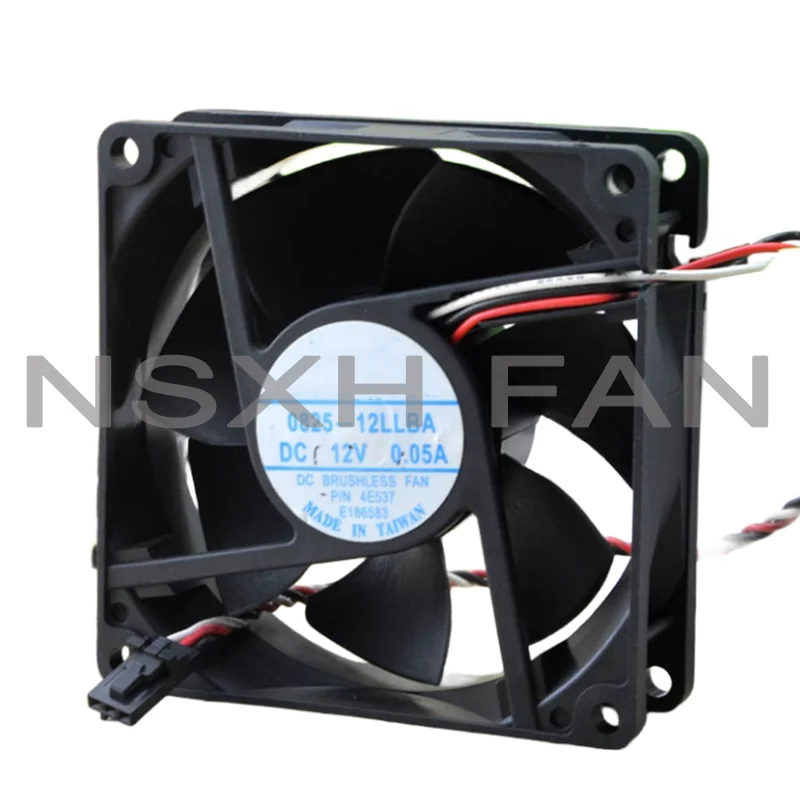 ORIGINAL 0825-12LLBA 12V 0.05A 8CM 8025 CASE FAN