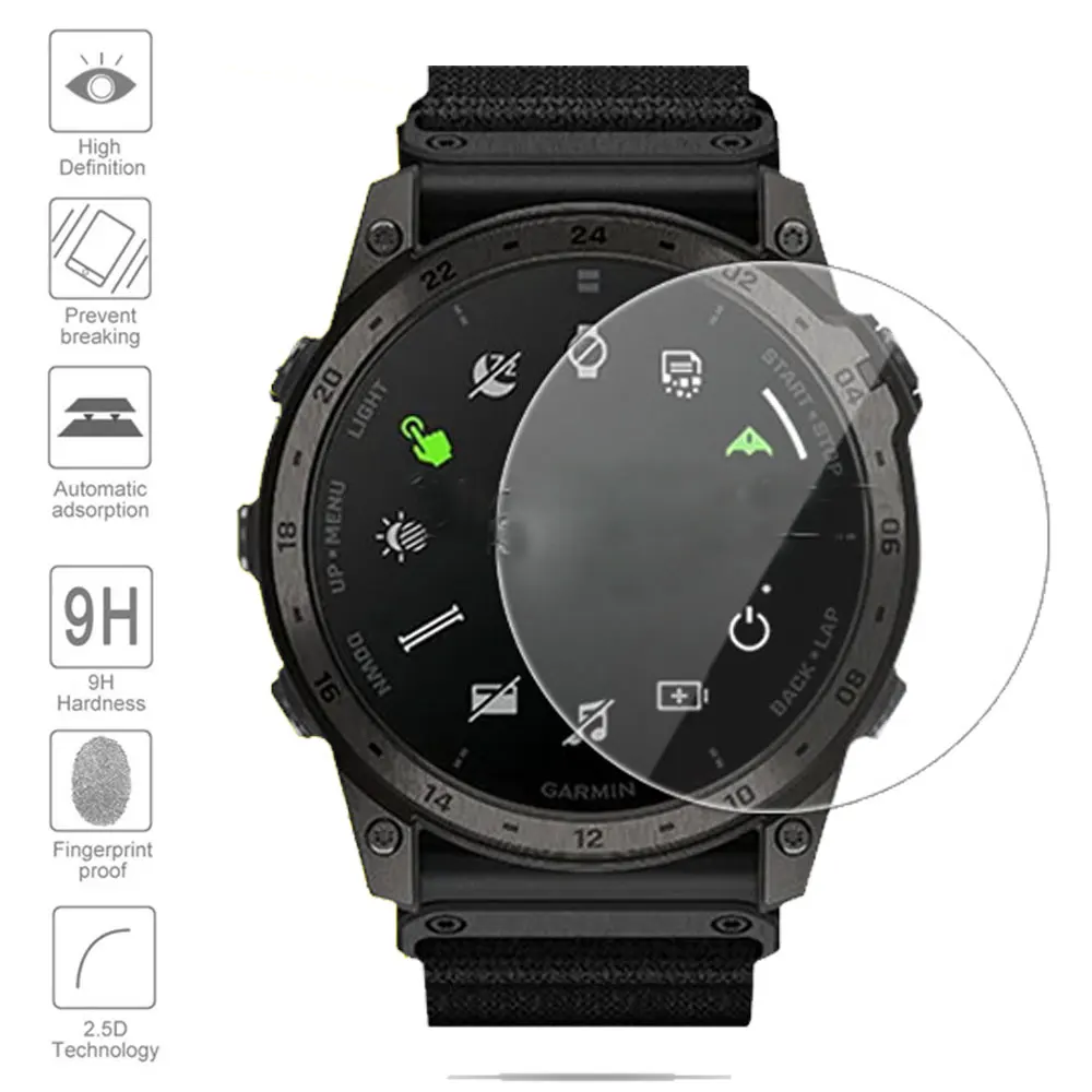 Garmin tactix 7用のtpuシリコンケースと強化ガラスフィルム,oled保護シェル,スクリーンプロテクター,スマートウォッチアクセサリー