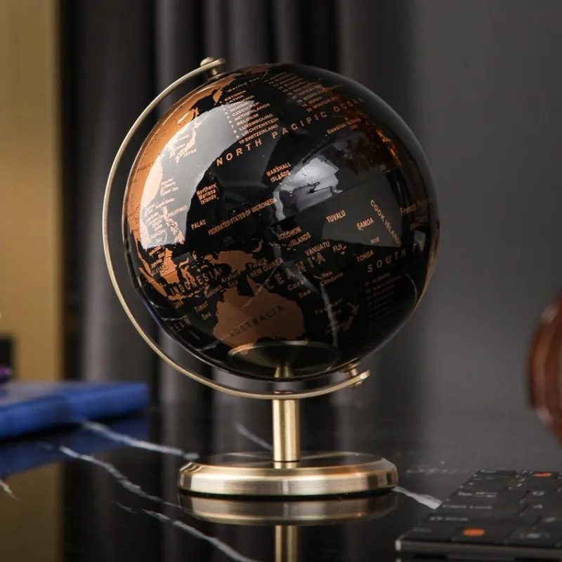

World Globe Metal Base with Bracket Rotating World Globe, Children's Learning, Classroom Geography Education