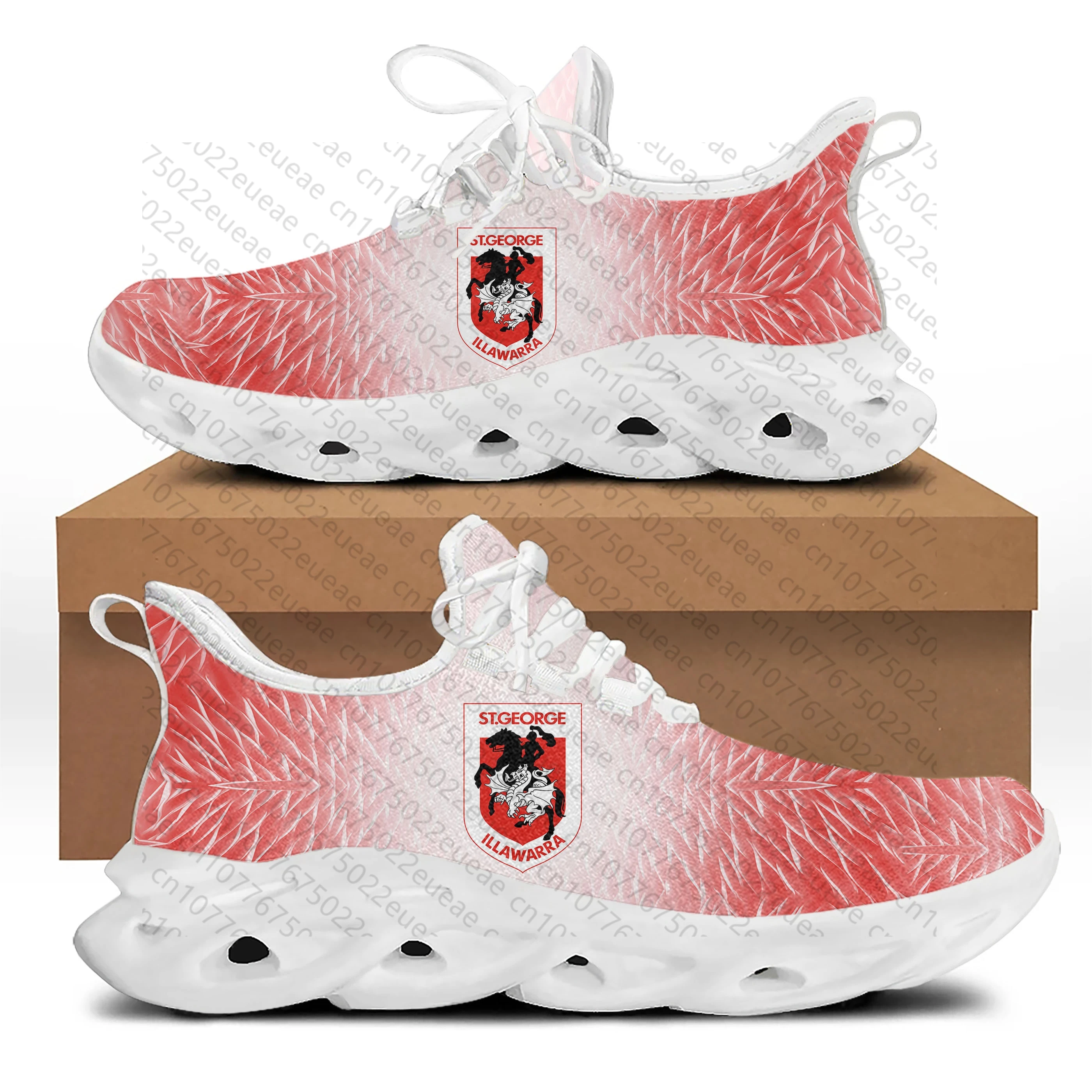 St.George Illawarra Dragons Australian Rugby Flats Sneakers Mens Womens Sports Shoes High Quality DIY Sneaker customization Shoe