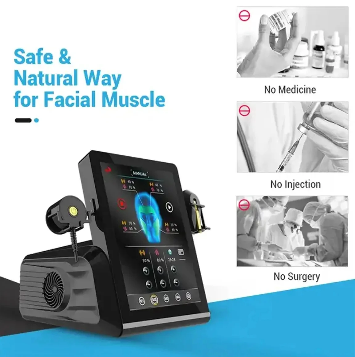 EMS Gezichtsstimulator Anti-aging PE Lifting en verstevigende rimpelverwijdering Face Lift Huidstimulator PE Gezichtsmassager