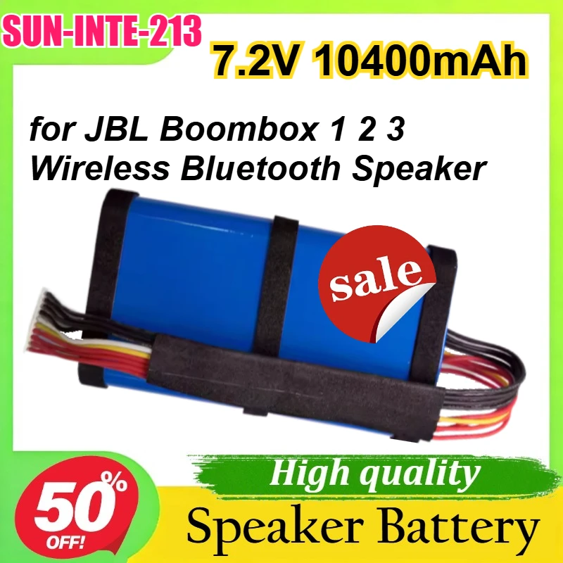 

SUN-INTE-213 7.2V 10400mAh for JBL Boombox 1 2 3 Wireless Bluetooth Speaker Replacement Battery