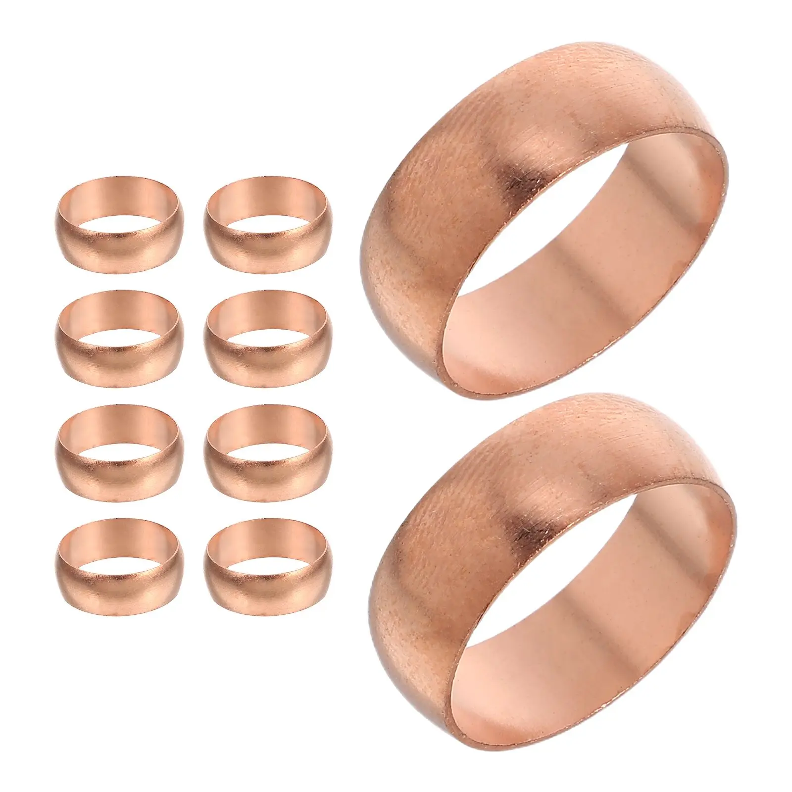 

10pcs Copper Collar Crimp Rings Pex Fitting Tools High Efficiency Sealing Sturdy Construction Versatile Applications Seal