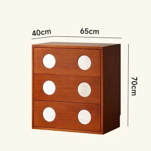 New medieval chest, floor-to-ceiling locker, sofa side cabinet, bedroom bedside table, three-bucket small apartment