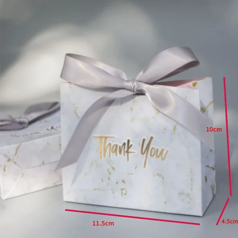 50/100pc Thank You Candy Gift Box For Wedding Birthday Party Baby Shower Christmas Decor Supplies Small Businesses Packaging Bag