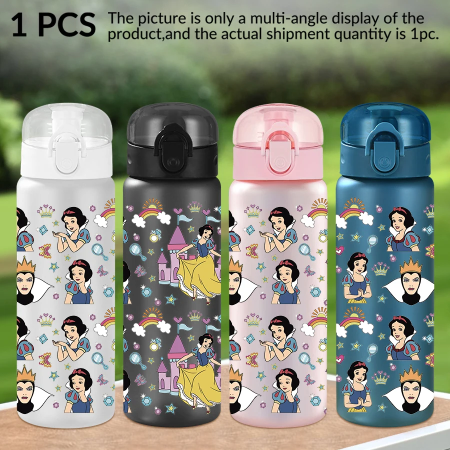 

1 шт., пластиковая бутылка для воды Disney, Белоснежка, королева, 26 унций, спортивная чашка для воды с подъемной веревкой, подарок на день рождения/зад в школу