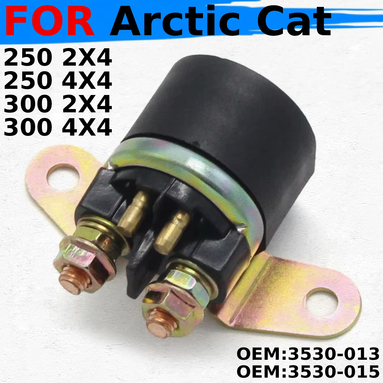 

Starter Relay Solenoid For Arctic Cat 250 2X4 1999-2005 4X4 2001-2005 300 1998-2003 1998 1999 2000 2001-2005 3530-013 3530-015