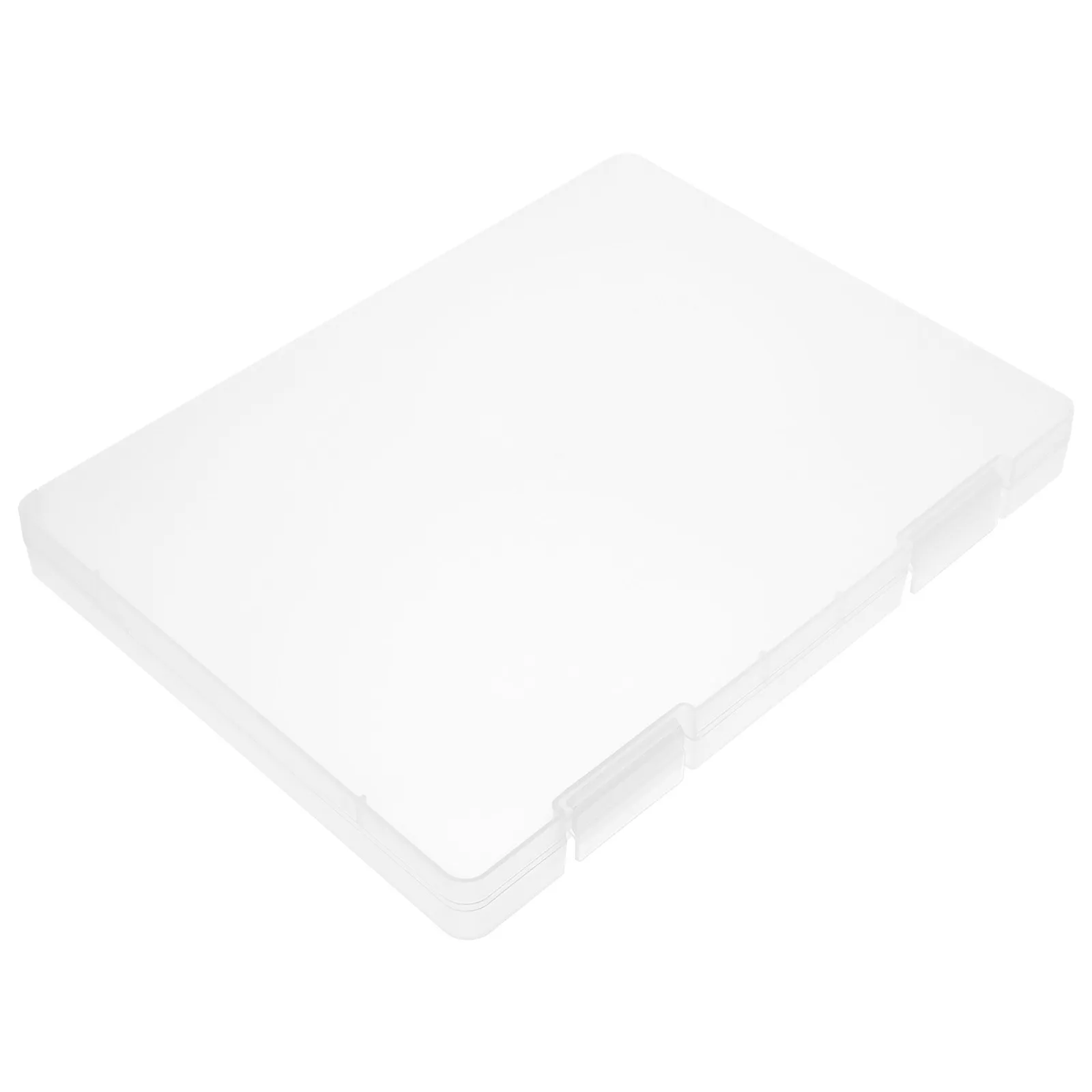 

File Box Clear Plastic Storage Organizer Portable Document Holder Project Case Large Capacity Paper Filing Storage Box