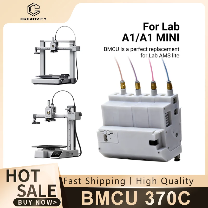 

BMCU 370C AMS Lite Auto Refill Farm Unit Bidirectional Buffering Sensor for Bambu Lab A1/A1 MINI/P1 3D Printer Durable & Tested