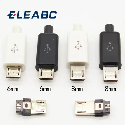 Micro USB 5PIN Male Connectors 4 in 1 ELEABC