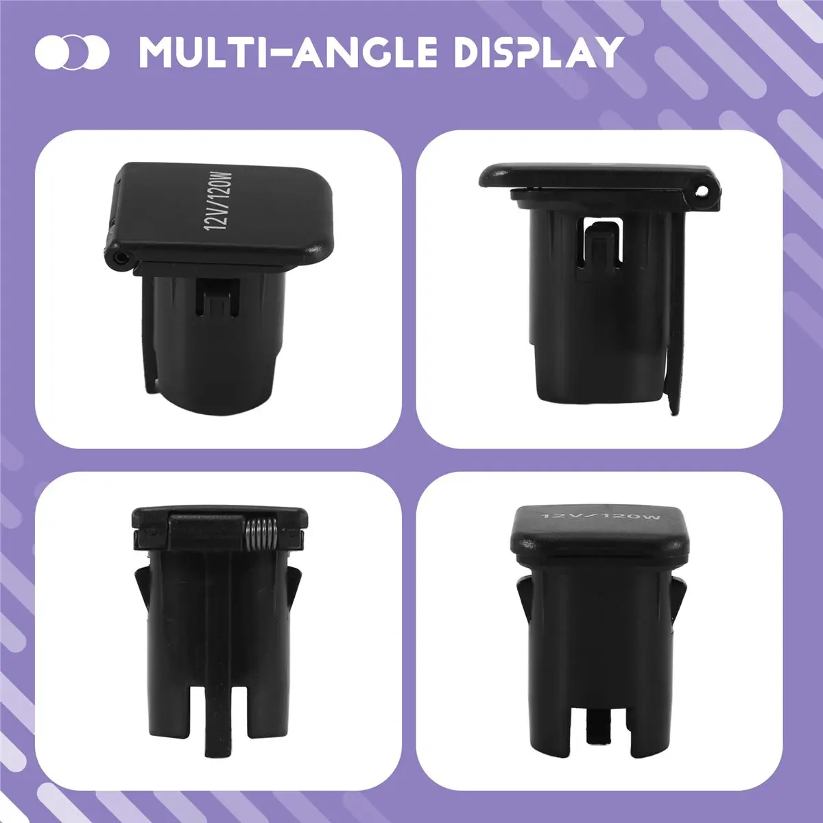 #65T Car Inner Rear Cigarette Lighter Panel Base Cover Power Socket Cap,Rear socket cover,(ABS)