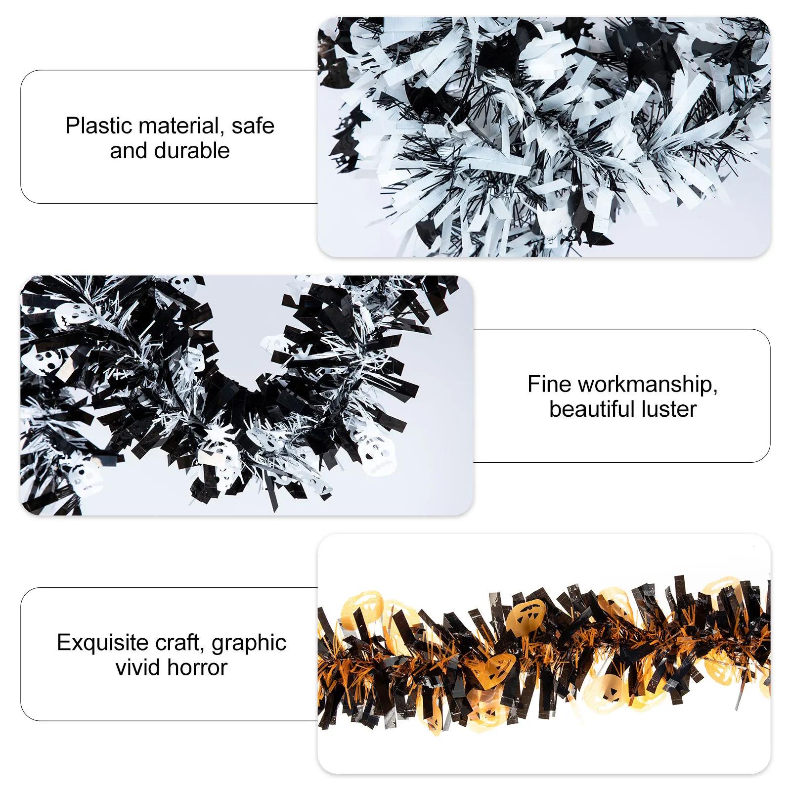 

4Pcs Halloween Pumpkin Witch Bat Ghost Garland Beautiful Light Party Decoration Festival Pendants Halloween Scene Decors