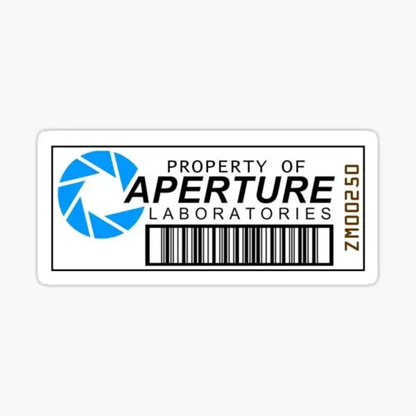 

Aperture Science штрих-код 10 шт. наклейки для дома, бампера, настенный принт для гостиной, аниме, милые украшения для комнаты, бутылки с водой на окне
