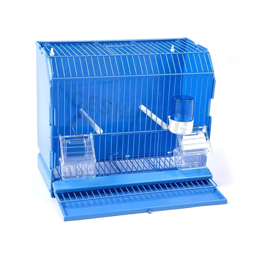 Geshifeng New Design Bird One Side Door Racing Pigeon Parrot Breeding Cages With Two Feeder