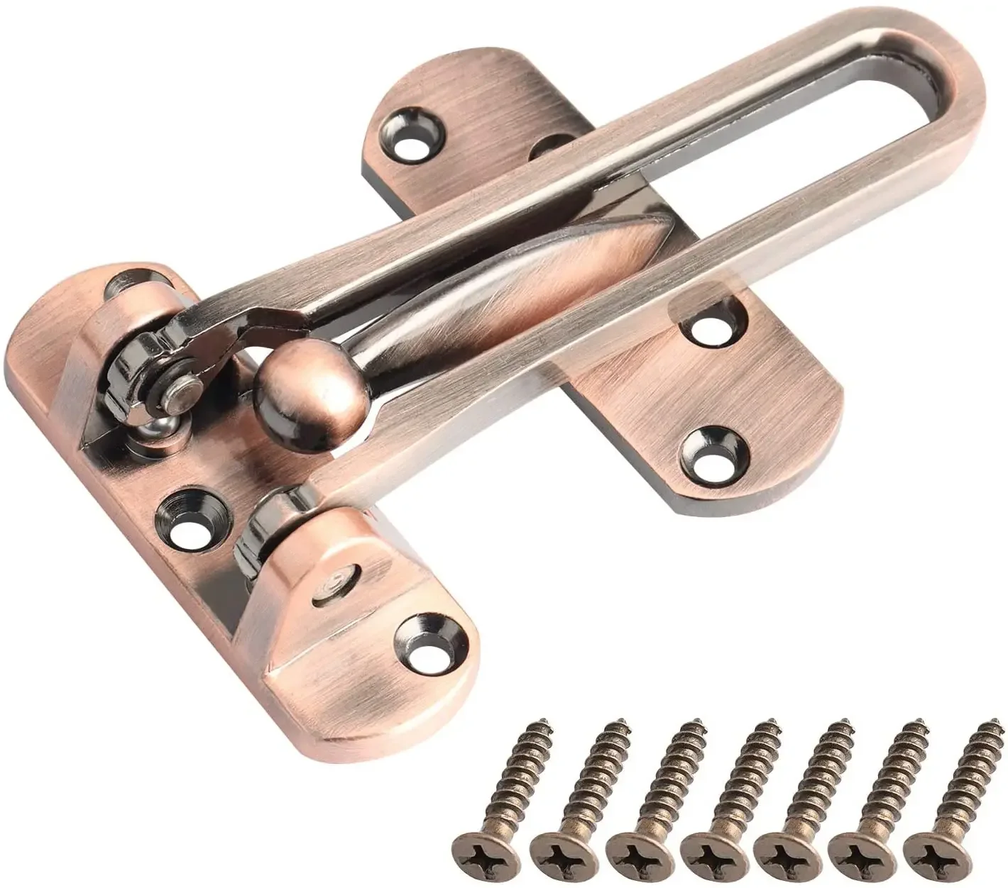 Durable Stainless Steel Anti-Theft Door Safety Chain Bolt Bar Lock for Bedroom Kids Room Home Hotel - Security Insurance Door Bu