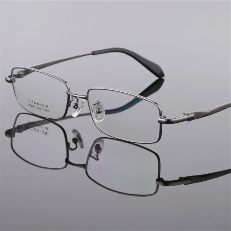 High Quality Eyewear Pure Titanium Glasses Frame Men Eyeglasses Optical Prescription Reading Clear Eye Lens Male 867