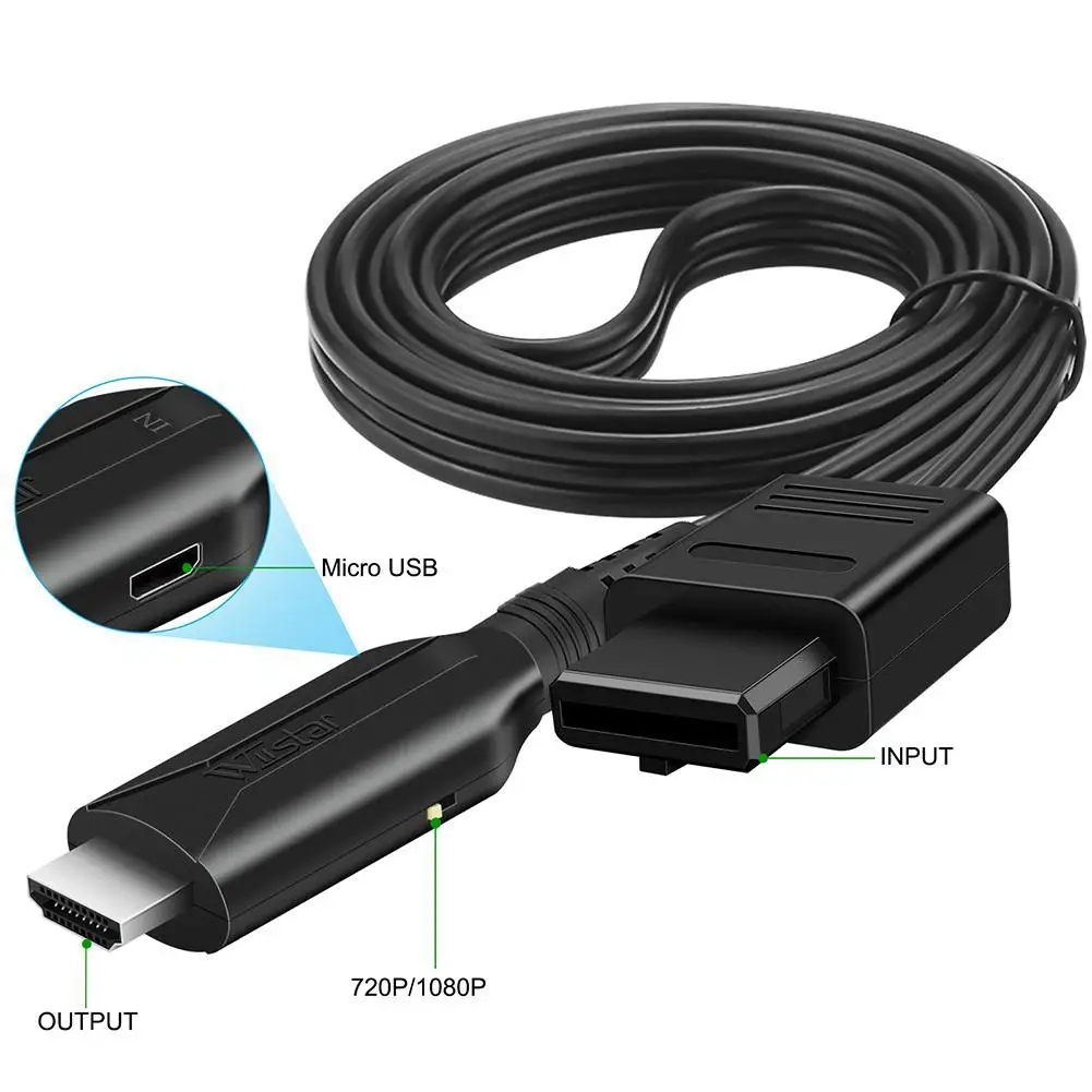 N64 To HDMI-compatible Converter Game Adapter Plug And Play HD Cable Adapter For Nintendo 64/NGC/SNES 1080P 64 To HD Converter
