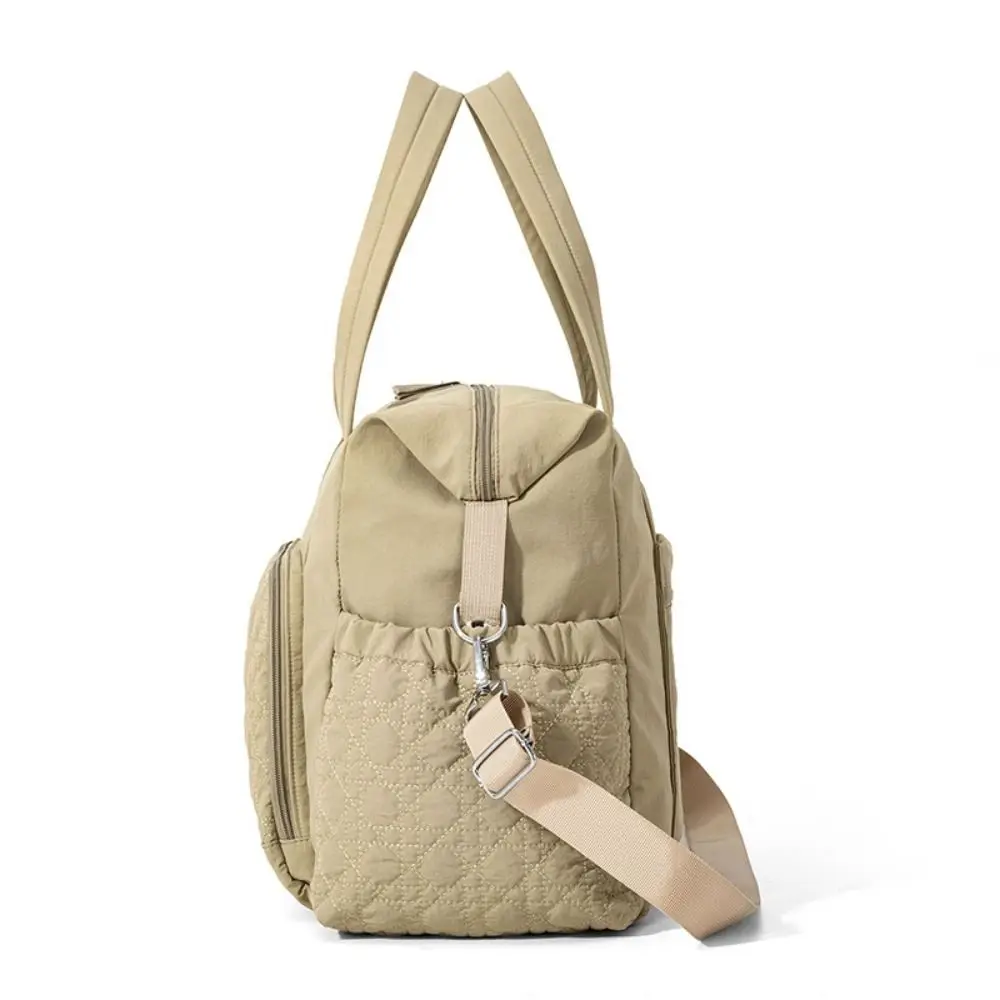 

Портативная нейлоновая сумка для мамы, однотонная, большая вместительная сумка для подгузников, женская сумка-тоут