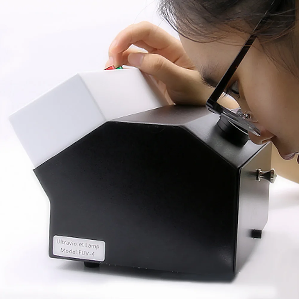 Gem Jewelry Larger Viewer UV Lamp , Grading UV Fluorescent Lamp Model FUV-4Z