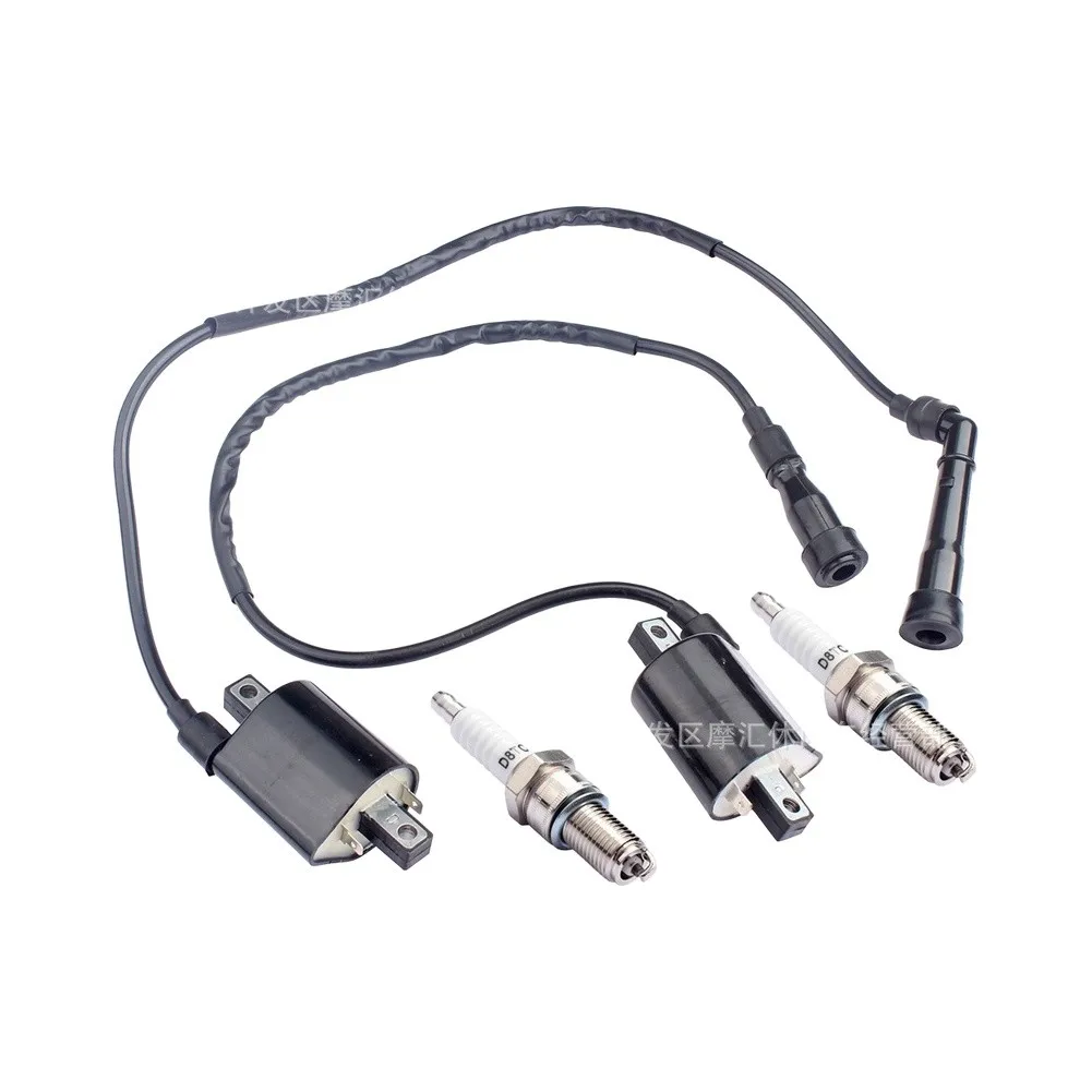 2PCS Ignition Coil And Spark Set For V 650 XVS650 1998-2003 Engine Ignition System Replacement Parts