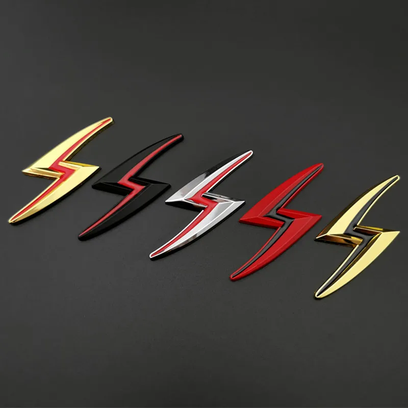3D Metal letras de coche S relámpago Logo emblema guardabarros insignia pegatinas de maletero para 200sx 240sx Zenki Silvia S14 S15 Accesorios