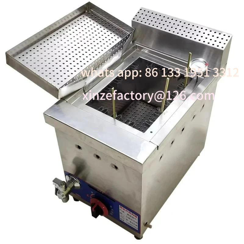 

Customizable Large Capacity Gas Korean Mozzarella Corn Dog Fryer Machine Deep Hot Corn Dog Fryer Machine