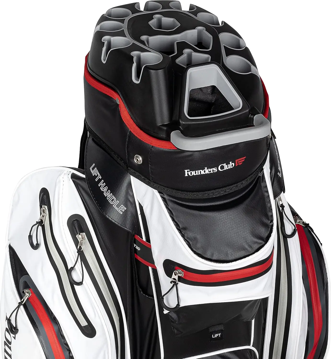 

Waterproof Golf Cart Bag with 14-Way Divider, Anti-Rattle Design, and Multiple Storage Pockets
