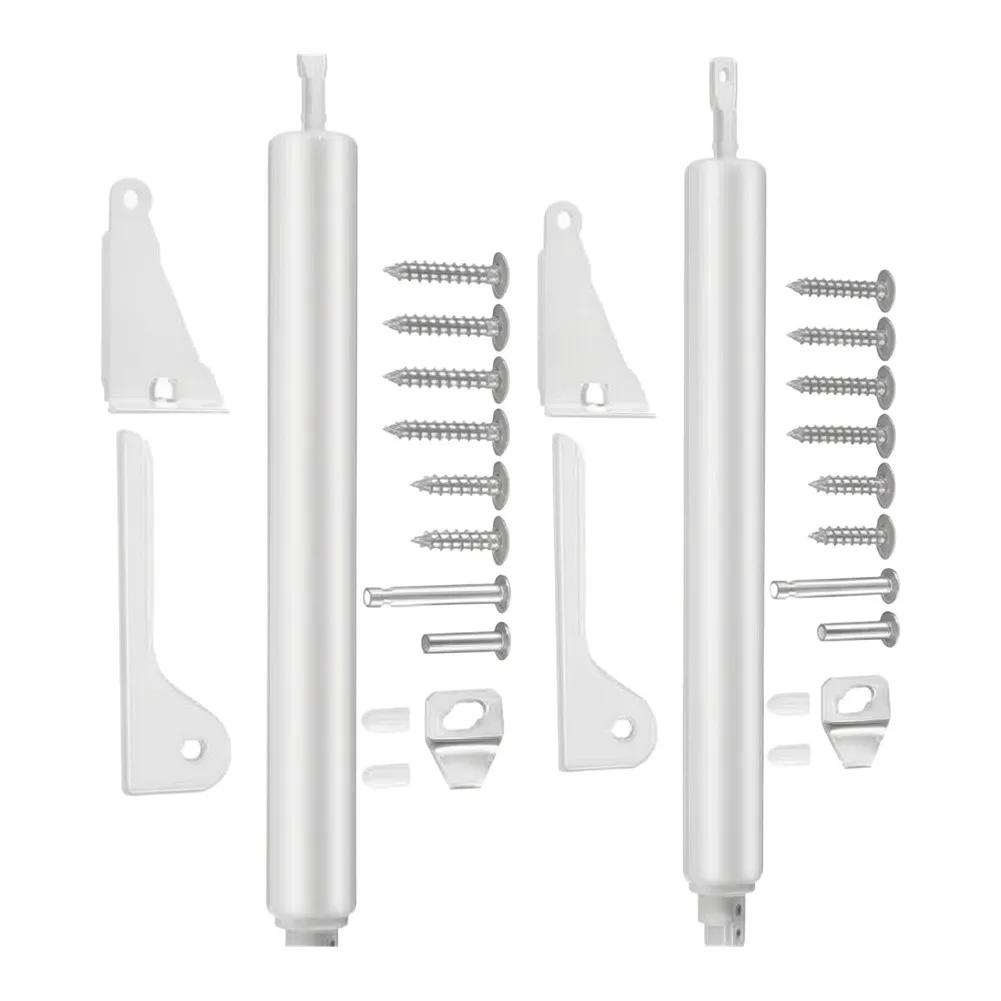 Screen Door Closer for Aluminum Frame Sliding Doors Easy Mount Design 3.9 L x 1.6 W x 13.4 H Rust Resistant White Aluminum Alloy