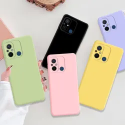 For Xiaomi Redmi 12C Case Liquid Soft Silicone TPU Back Cover For Xiaomi Redmi 12C 12 C Phone Cases For Redmi 12C Fundas Coque