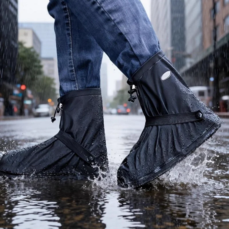 Reusable Waterproof Rain Boot Shoes Cover Cycling Hiking Anti-Slip Boot Covers Shoes Pants Protectors Rain Snow Sand Shoes Cover