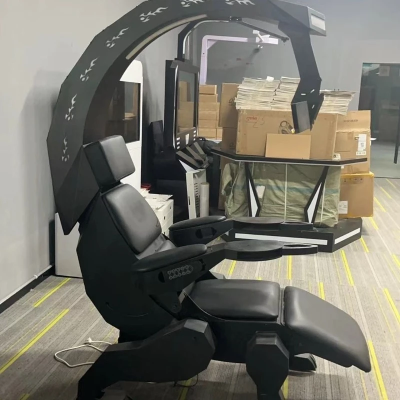 Gaming Chair Cockpit Black Seat Internet Café