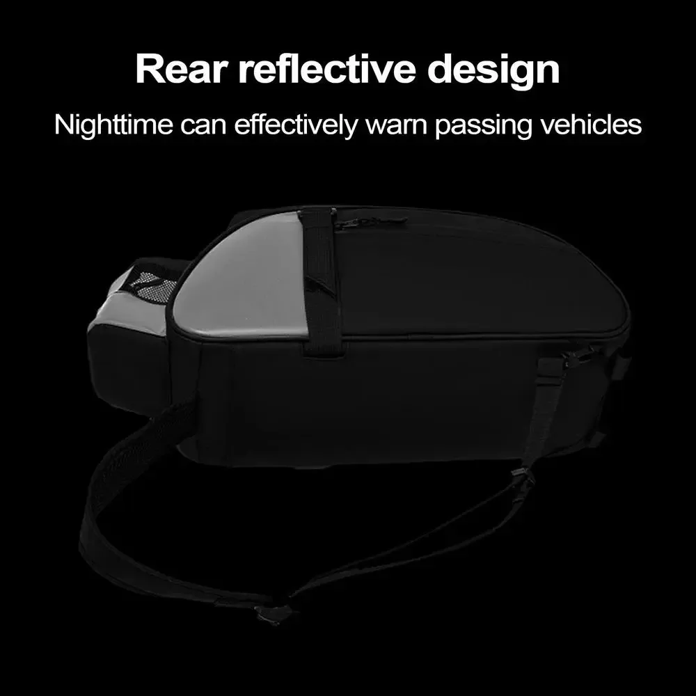 Bolsa multifuncional para porta-malas de bicicleta, grande capacidade, bolsa para selim de ciclismo, reflexiva, armazenamento de bagagem, para uso ao ar livre, rack traseiro, viagem