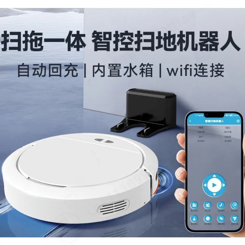 Smart Robot Vacuum Cleaner, Automatic Sweep Suction Mop, Auto Recharge with APP Voice Control for Home Use